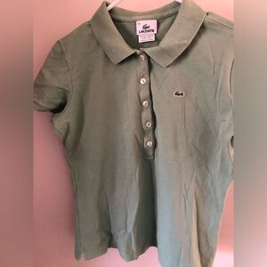 Lacoste Women’s Polo.  Size 44. Green Color